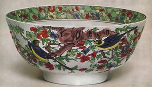 Bol en porcelaine chinoise. Famille Verte. Période de Kangxi, 1662-1722, 1928 - Unbekannt