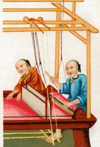 Tissage de soie chinoise, 20e siècle - Unbekannt