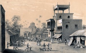 Route de Chittapore, Calcutta, 1847