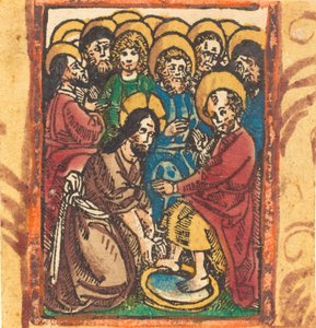 Christ lavant les pieds des apôtres, vers 1490-1500 - Unbekannt