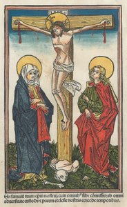 Christ en croix avec la Vierge et Saint Jean - Unbekannt