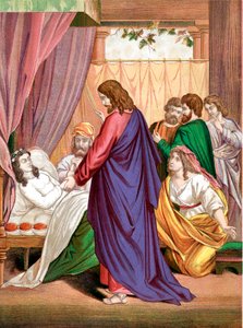 Christ ressuscitant la fille de Jaïre, gouverneur de la synagogue, d