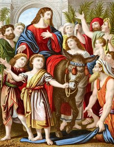 Christ entrant à Jérusalem sur un âne, vers 1860 - Unbekannt
