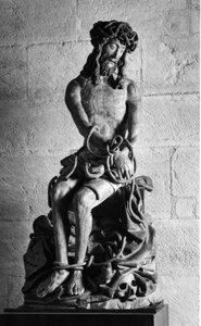 Christ aux liens Sculpture. Hospices Civils de Beaune fondés en 1443 par le Chancelier Nicolas Rolin, Beaune (Côte d