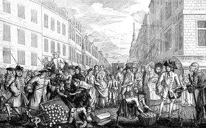 Jeux de Noël, le jour de la boxe, 1747 - Unbekannt