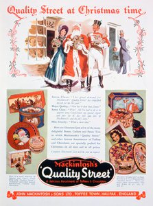 Publicité de Noël pour Mackintosh