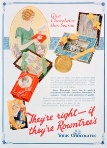 Publicité de Noël pour les chocolats Rowntrees York, 1924 - Unbekannt