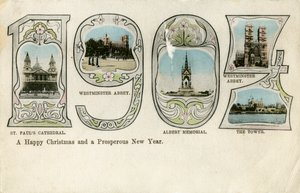 Carte de Noël, 1904 - Unbekannt