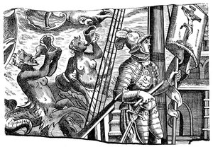 Christophe Colomb lors de son voyage en Amérique, Gravure, vers 1500 - Unbekannt