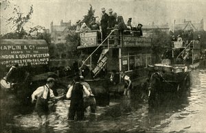 Clarendon Road, Southsea, après un orage, 1901 - Unbekannt