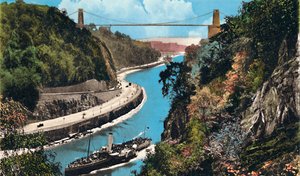 Pont suspendu de Clifton depuis Leigh Woods, Bristol, vers les années 1940 - Unbekannt