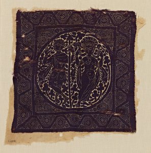 Fragment de tissu avec Vénus et Énée - Unbekannt