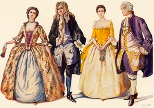 Vêtements des règnes de la reine Anne et de George Ier, 1702-1725, 1903, 1937