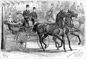 Coche et chevaux