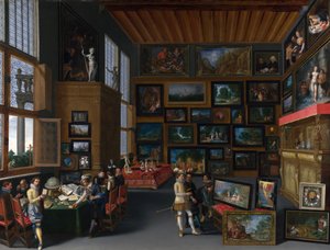 Cognoscenti dans une pièce ornée de tableaux - Unbekannt