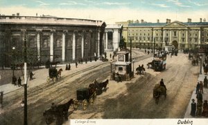 College Green - Dublin, fin du 19e-début du 20e siècle - Unbekannt
