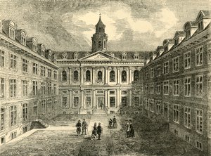 Collège des Médecins, Warwick Lane. Intérieur du Quadrilatère, vers 1872