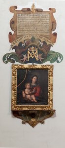 Collégiale. Intérieur. Peinture Vierge à l