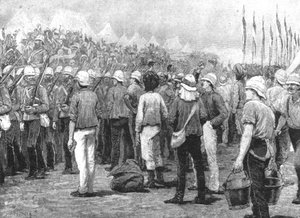 Troupes coloniales dans la guerre du Soudan, 1883-85 : Infanterie de la Nouvelle-Galles du Sud...à Suakim, 1885, 1901