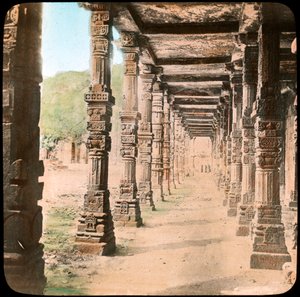 Colonnade, Delhi, Inde, fin 19ème ou début 20ème siècle