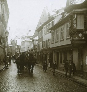 Colonne de soldats allemands, Ribeauvillé, France, vers 1914-1918 - Unbekannt