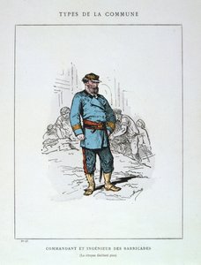Commandant et ingénieur de barricades, Commune de Paris, 1871 - Unbekannt