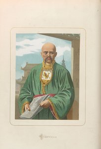 Confucius. De: Hombres y mujeres celebres de todos los tiempos par Juan Landa, 1875-1877