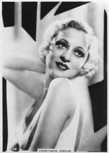 Constance Jordan, actrice, vers 1938