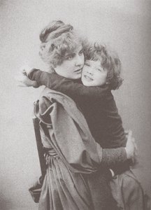 Constance Wilde avec son fils Cyril