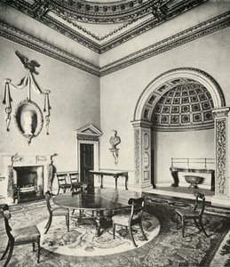 Intérieurs contrastés : Palladien - La salle à manger, Holkham, Norfolk, par William Kent, avec Regency - Unbekannt