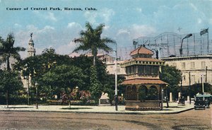 Coin de Central Park, La Havane, Cuba, vers 1910 - Unbekannt