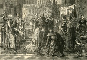 Couronnement à Cracovie de Louis Ier de Hongrie comme roi de Pologne, 1370, 1890 - Unbekannt