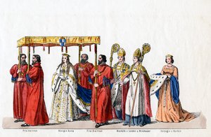 Costumes pour la pièce de Shakespeare, Henry VIII, XIXe siècle - Unbekannt