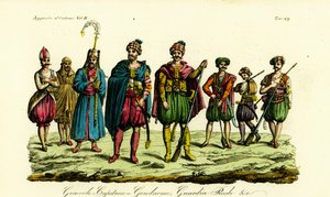 Costumes des soldats berbères, Tunis - Unbekannt