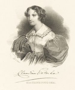 Comtesse Klaudyna Claudine Potocka, née Dzialynska 1801-1836, vers 1830 - Unbekannt