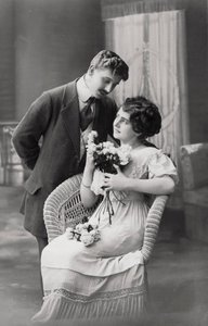 Couple amoureux, vers 1900-1919 - Unbekannt