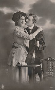 Couple avec mandoline, c1910 - Unbekannt