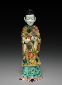 Dame de cour tenant un Sheng, 1662-1722 - Unbekannt