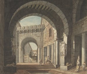 Cour, 18ème siècle - Unbekannt