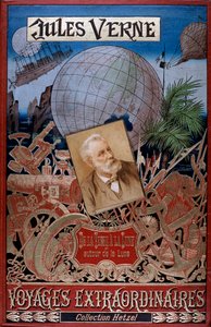 Couverture de De la Terre à la Lune et Autour de la Lune, par Jules Verne, c1896