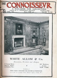 Couverture de The Connoisseur, avril 1921 - Unbekannt