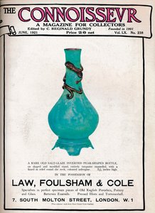 Couverture de The Connoisseur, juin 1921 - Unbekannt