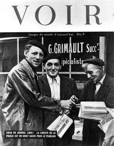 Couverture du magazine Voir, 1944 - Unbekannt
