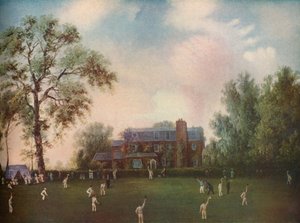Cricket à Gads Hill Place, Rochester, vers 1868