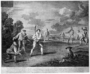 Le cricket en 1743, 1912 - Unbekannt