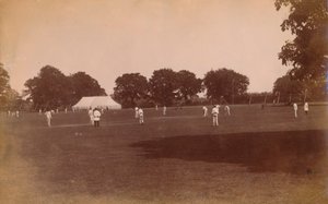 Match de cricket, fin 19ème-début 20ème siècle - Unbekannt