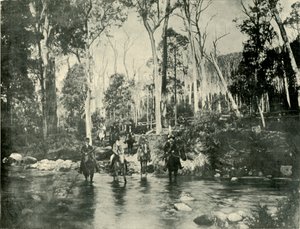 Traversée de la rivière, près des chutes de Buffalo, 1901 - Unbekannt