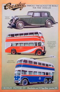 Publicité pour Crossley Motors, 1937 - Unbekannt