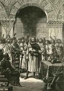 Les Croisés proclamant Godefroy de Bouillon roi de Jérusalem, 1890 - Unbekannt