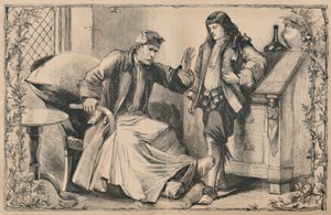 Crusoe conseillé par son père, vers 1870 - Unbekannt